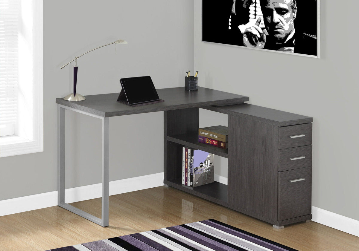 L-Shape Computer Desk with Storage Drawers - Multiple Colors, photo 16 of 16
