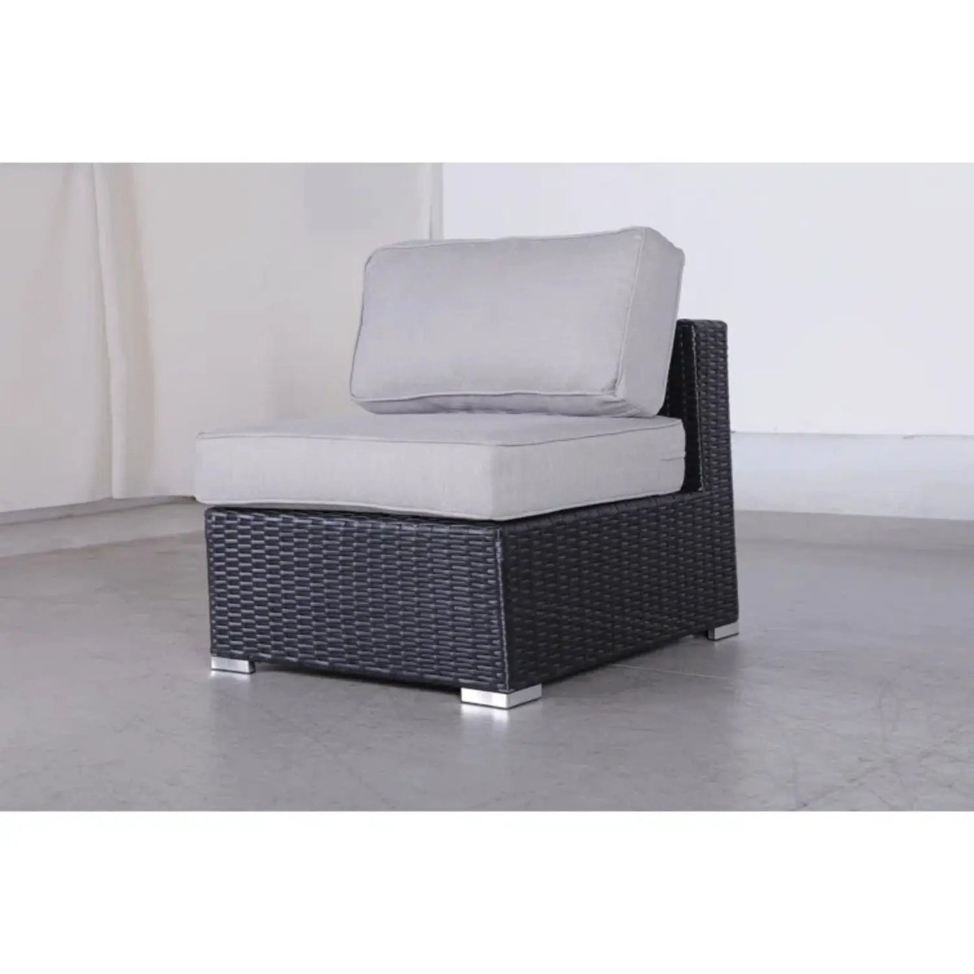 Luxurious Wicker Patio Sectional With Weather Resistant Sunbrella Cushions by HouseOfZazla