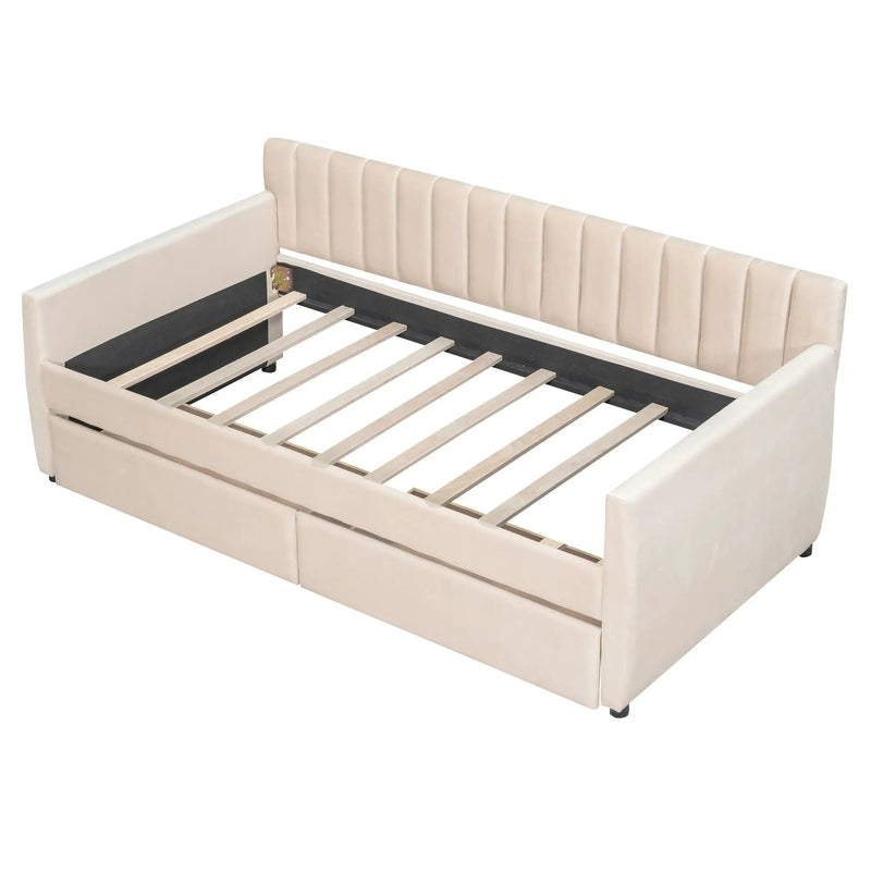 Upholstered Daybed With Slat Support by Unique Piece Furniture