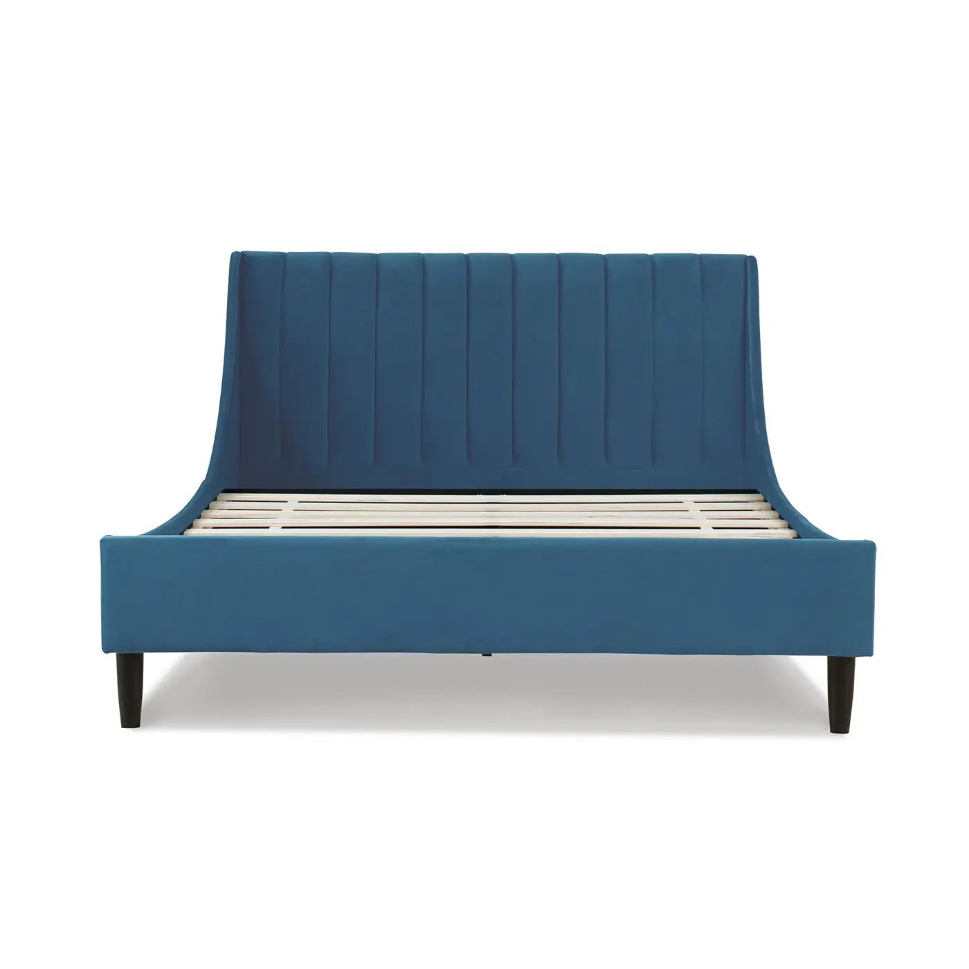 Aspen - Vertical Tufted Modern Headboard Platform Bed Set by HouseOfZazla