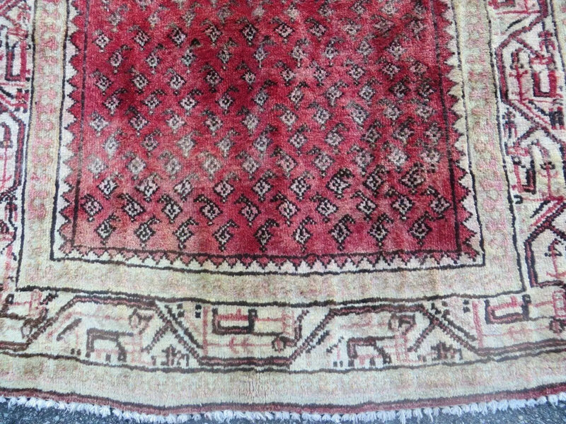3'7"X 10' Antique Handmade India Oriental Paisley Wool Runner Rug Vegy # 31 by Jewel Rugs
