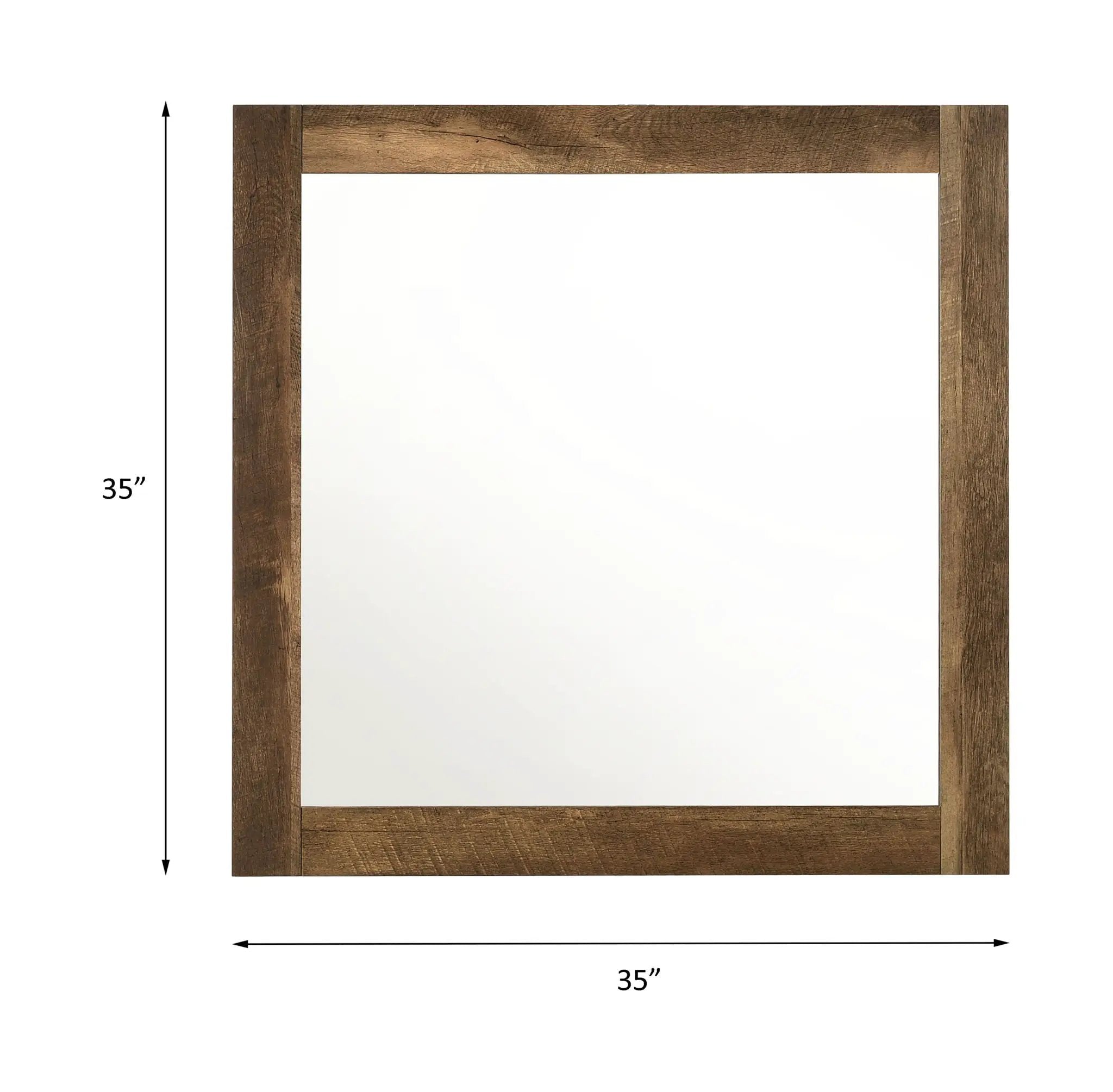 Morales - Mirror - Rustic Oak by Unique Piece Furniture