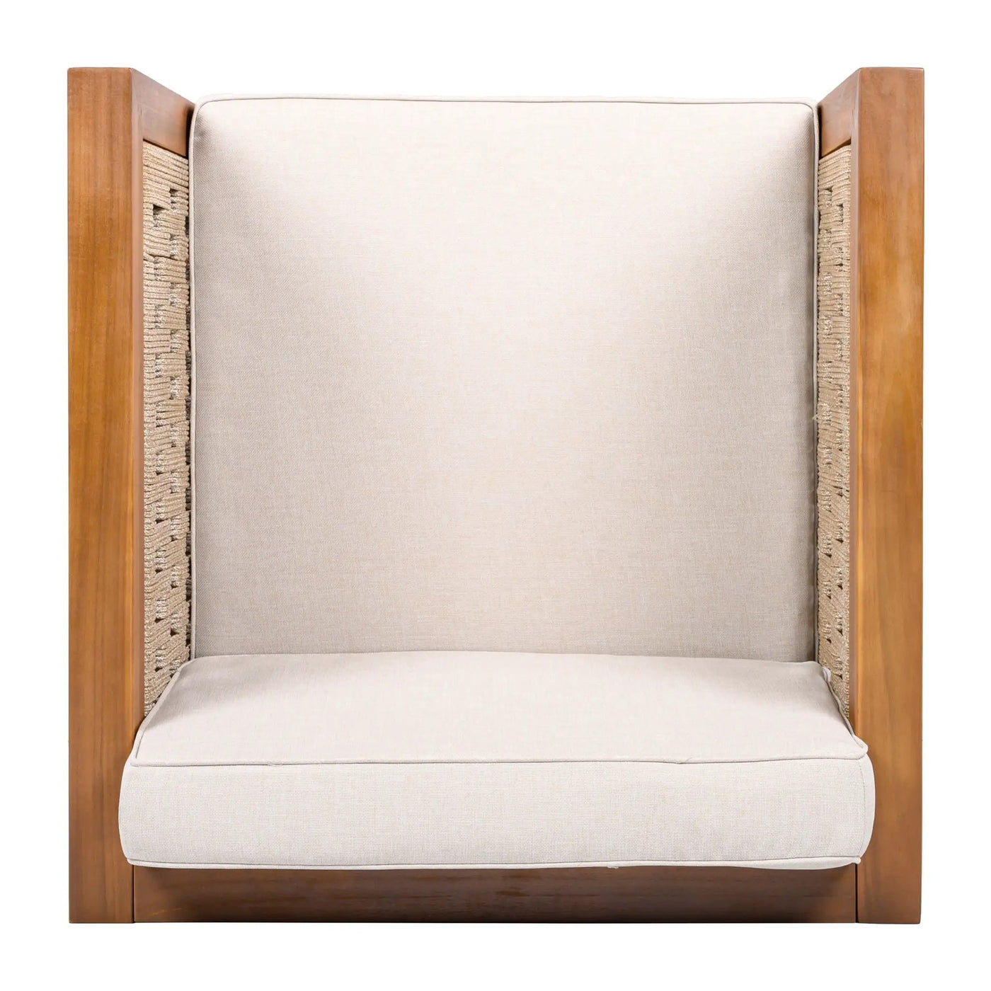 Outdoor Club Chair & Rope Arm And Cushions by HouseOfZazla