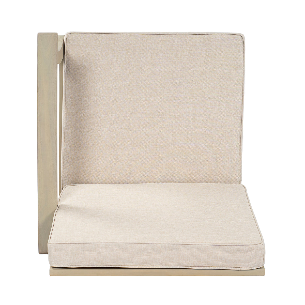 Perla Right Armchair with Waterproof Fabric - Natural/Beige, photo 6 of 10