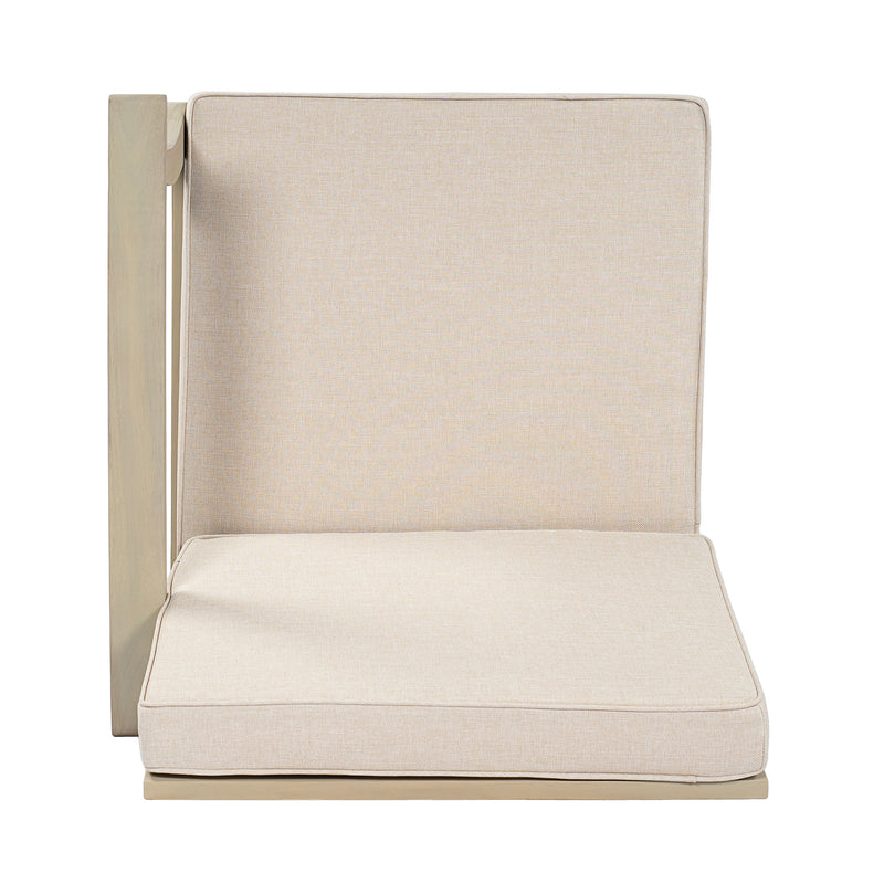Perla Right Armchair with Waterproof Fabric - Natural/Beige, photo 6 of 10