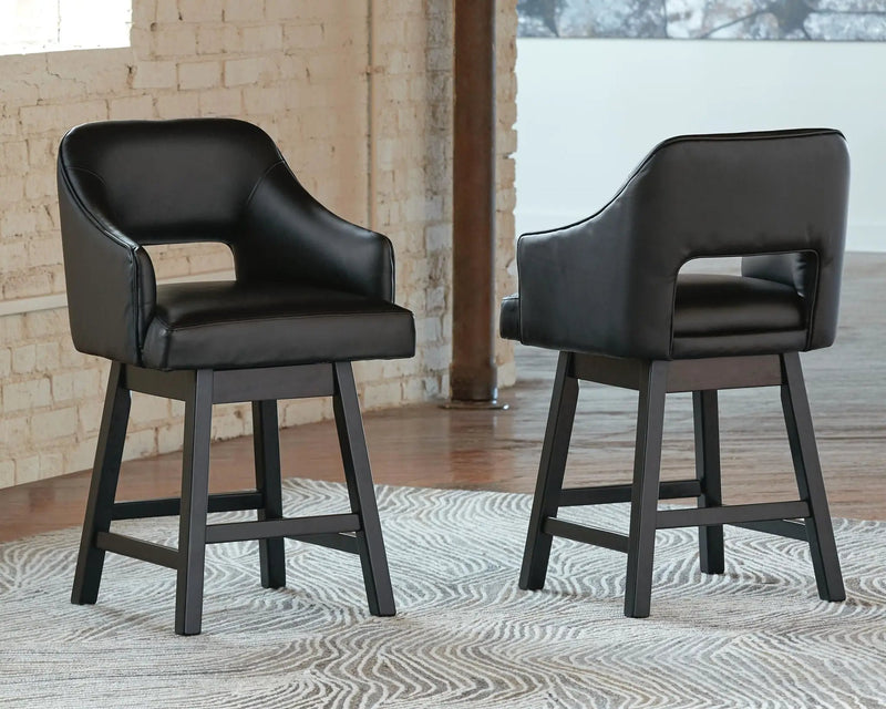 Tallenger - Upholstered Swivel Barstool (Set of 2) by Unique Piece Furniture