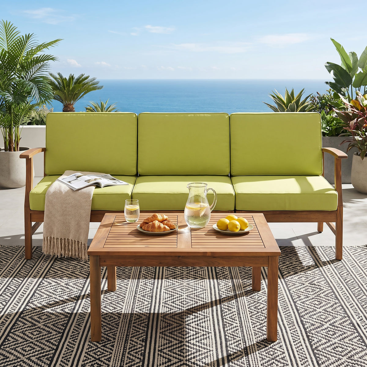 Perla 3 Seater Sofa and Table Set, photo 3 of 10