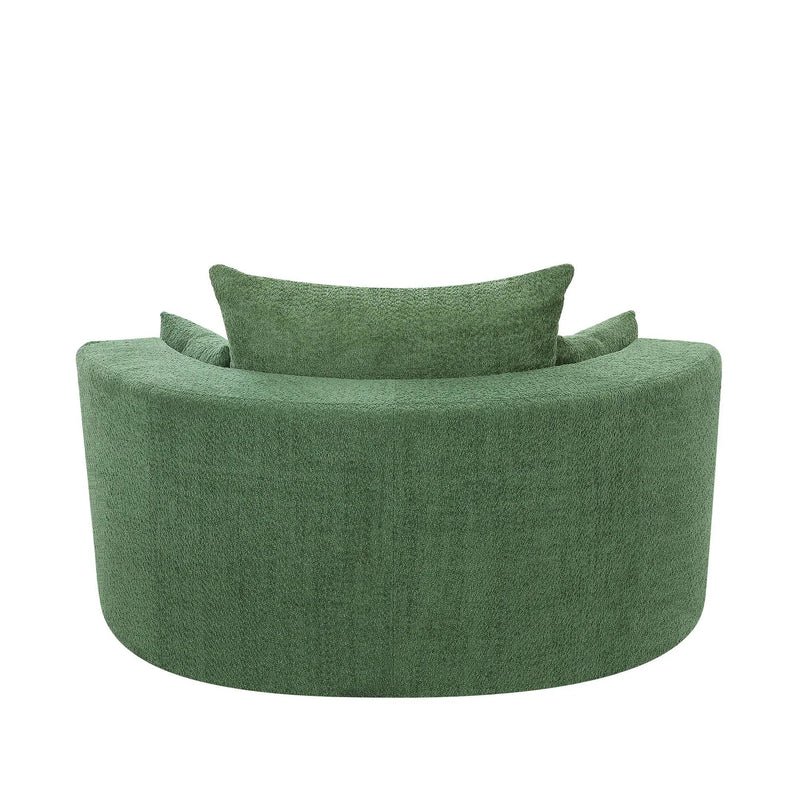 360° Swivel Accent Barrel Chair With 3 Removable Pillows For Living Room by HouseOfZazla