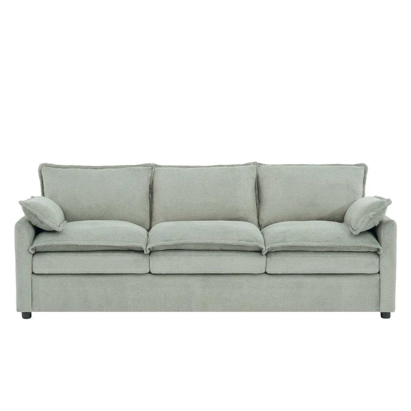 Modern 3 Seater Sofa With Side Storage Pockets For Living Room by HouseOfZazla
