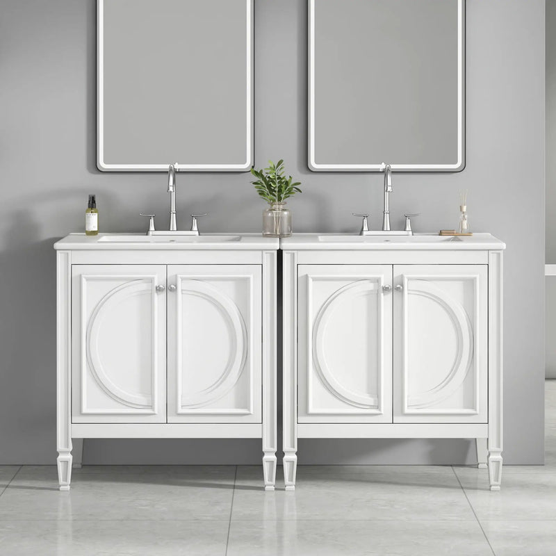 Bathroom Vanity With Sink With 2 Doors And Adjustable Shelf by HouseOfZazla