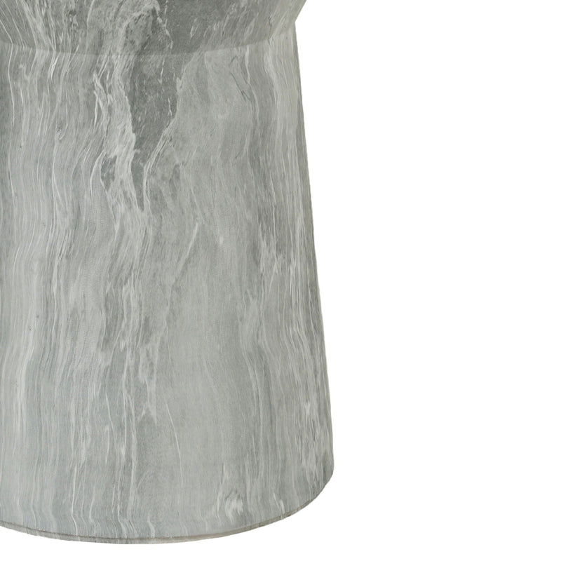 Round Outdoor End Table - Marble by HouseOfZazla