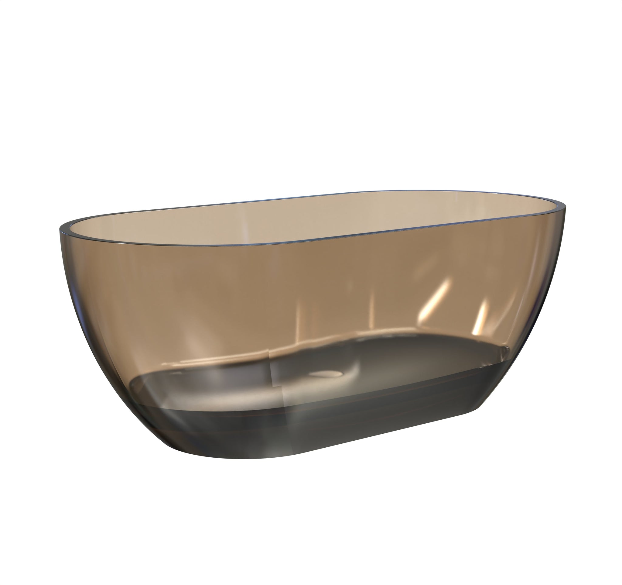 59 Inch Small-Size Resin Oval Freestanding Bathtub by HouseOfZazla