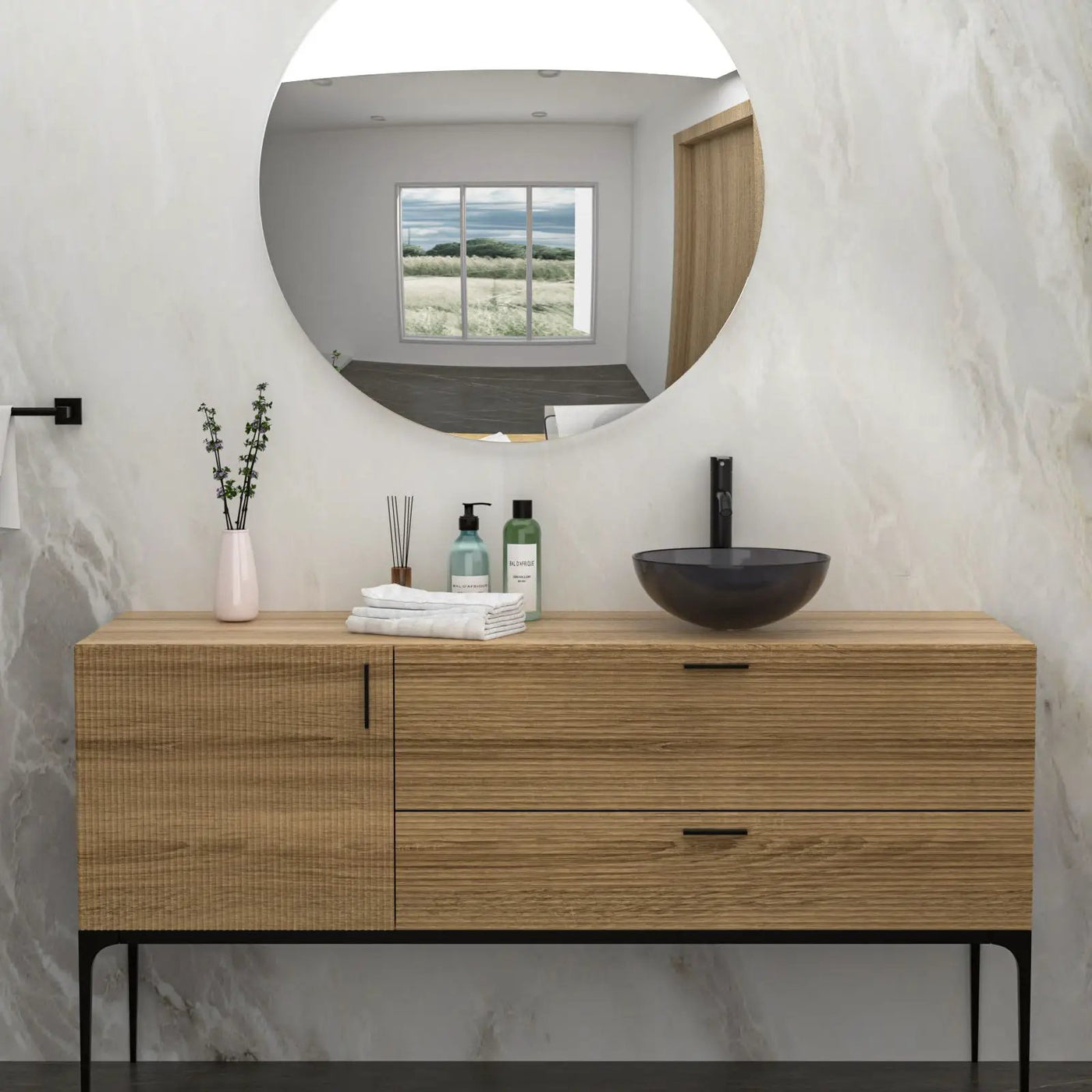 Artistic Tempered Glass Vessel Sink With Pop Up Drain by HouseOfZazla
