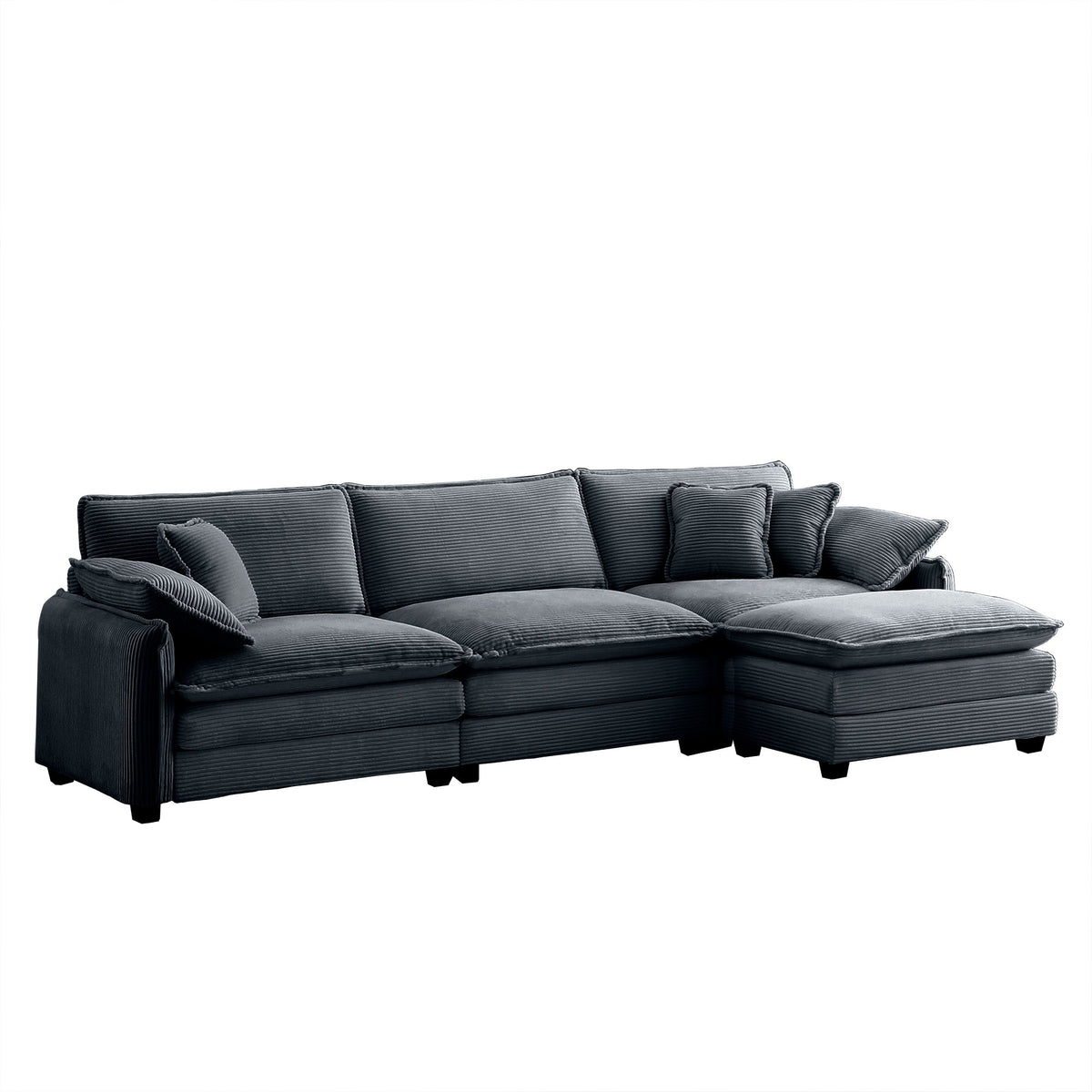 Oversize 3-Seater Sofa with Ottoman, photo 6 of 10