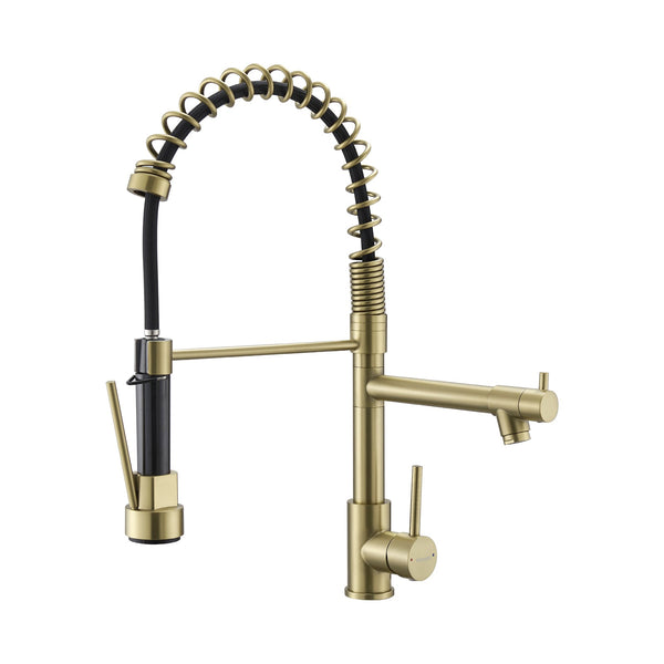 Stainless Steel Kitchen Faucet with Pull Down Sprayer - Stainless Steel