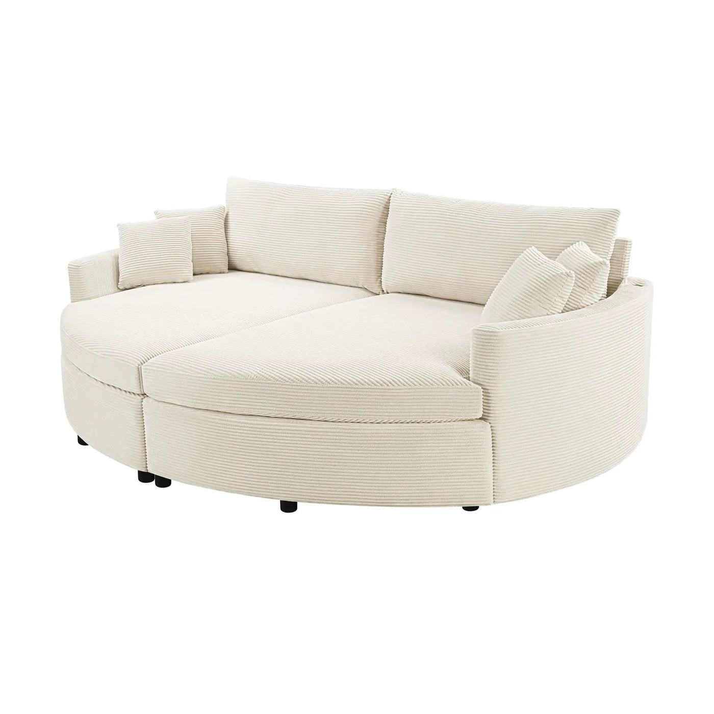 Oversized Double Chaise Lounge Sofa With USB Ports by HouseOfZazla