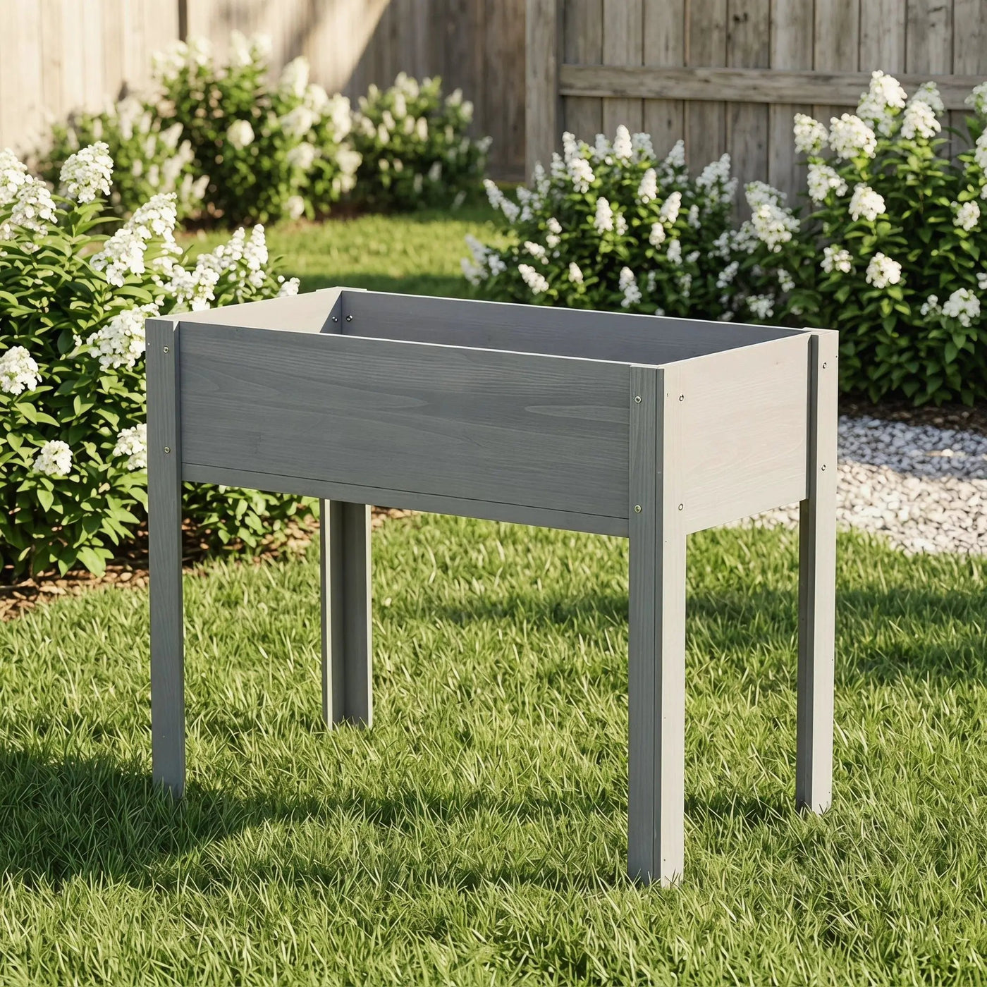 Raised Garden Bed With Legs, Elevated Planter Box For Outdoor Plants by HouseOfZazla