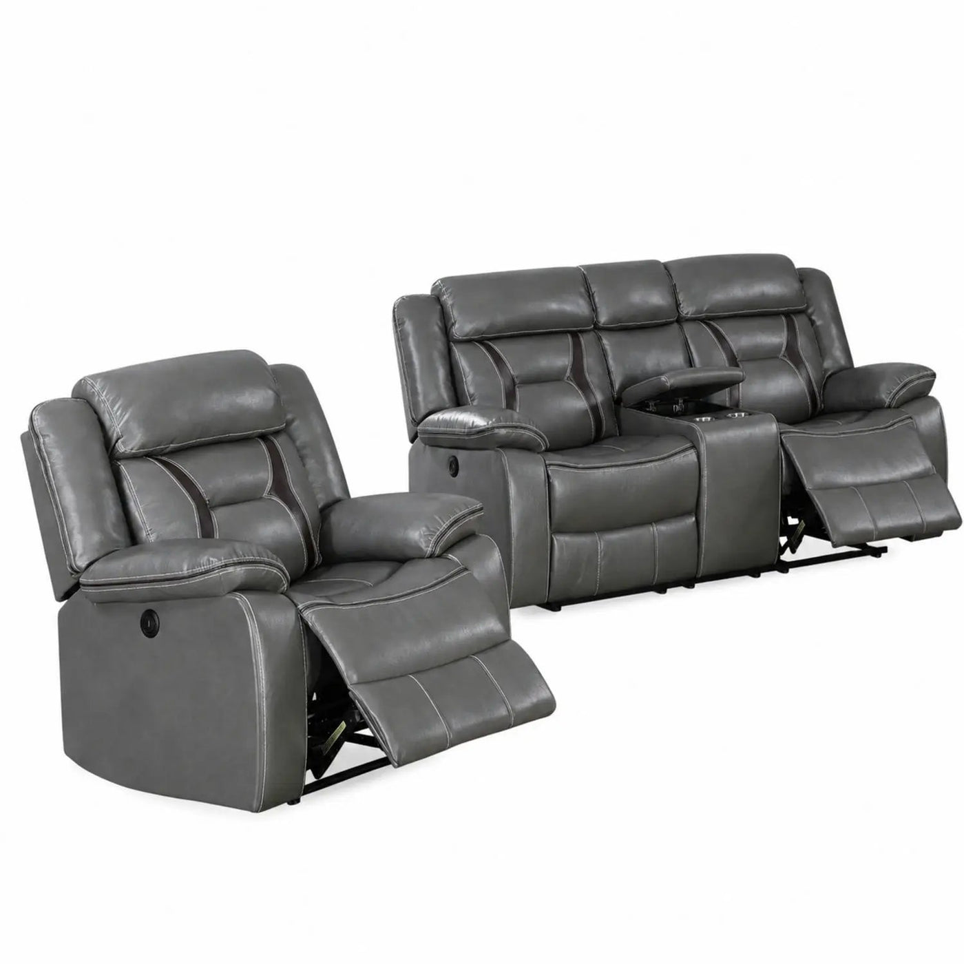 Living Room Set With Pillow Armrest And Tufted Backrest by HouseOfZazla
