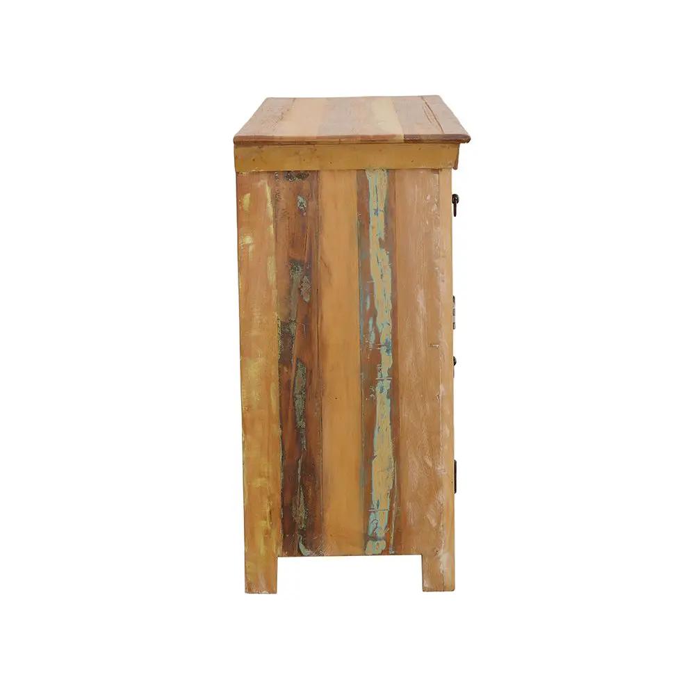 Harper 3-door Solid Reclaimed Wood Accent Cabinet Brown by Unique Piece Furniture