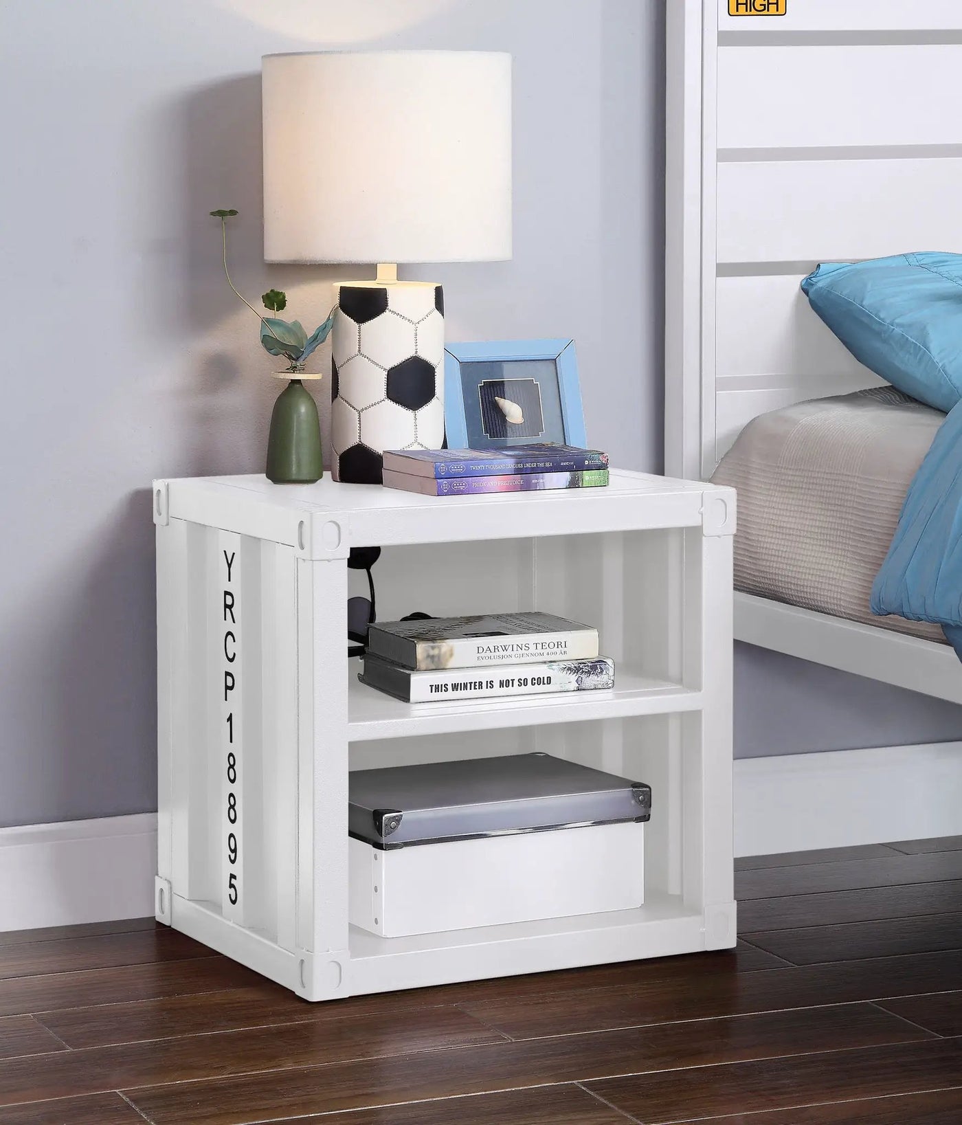 Cargo Nightstand With USB by HouseOfZazla