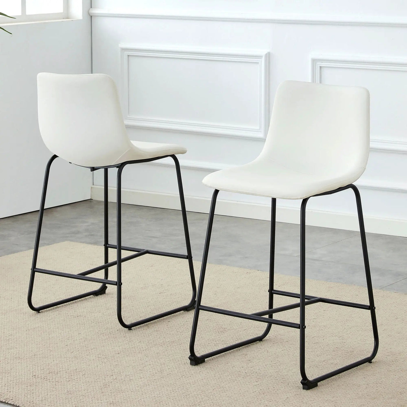 Retro Bar Chairs, Comfortable Stools (Set of 2) by Unique Piece Furniture