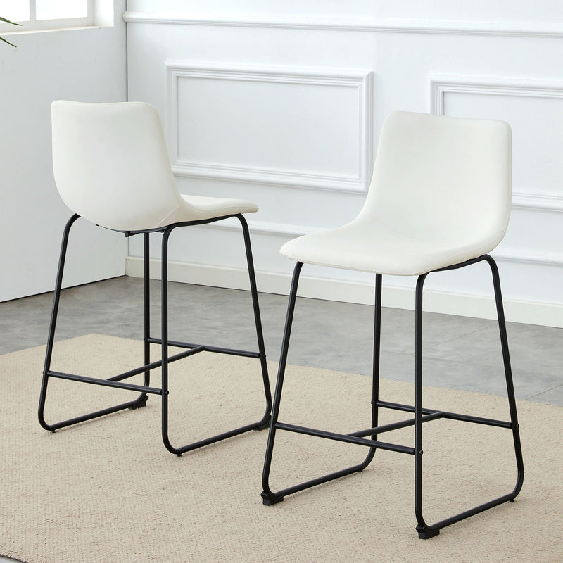Retro Bar Chairs, Comfortable Stools (Set of 2) by HouseOfZazla