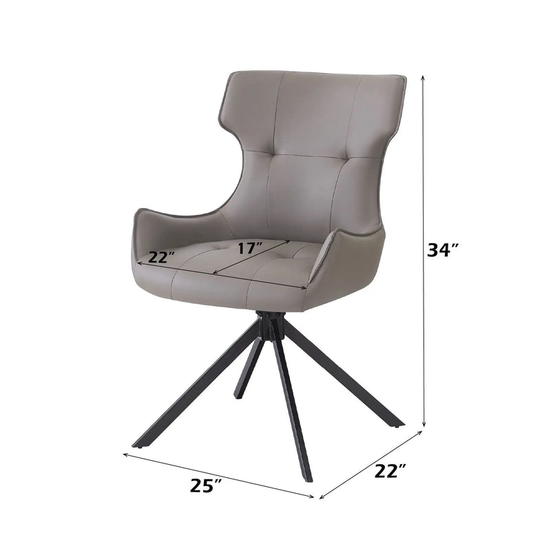 Damita - Side Chair With Swivel (Set of 2) - Camel by HouseOfZazla