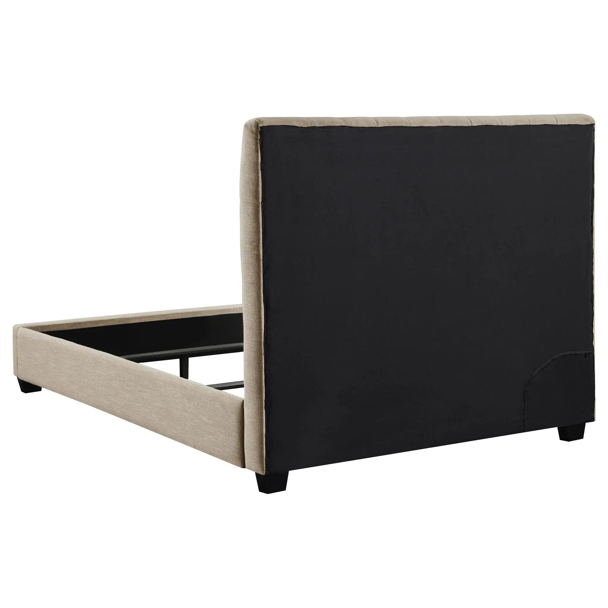 Chloe Upholstered Queen Panel Bed Oatmeal by Unique Piece Furniture