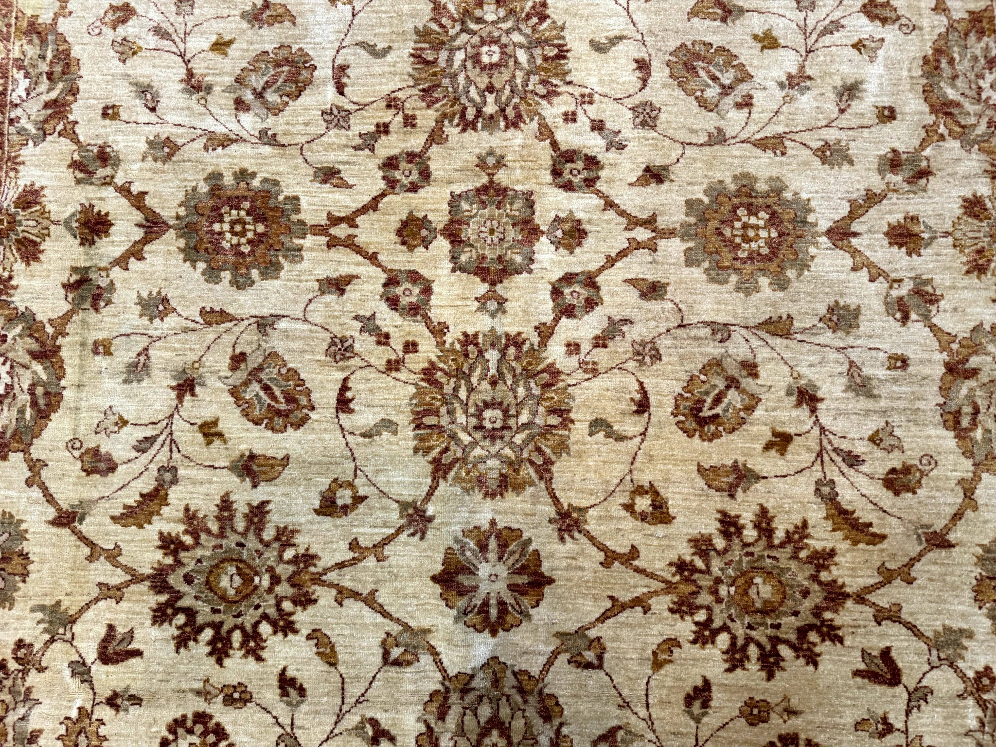 Pakistani Peshawar Rug 8x10, Pak Persian Traditional Oriental Carpet, Handmade, Wool, Allover Pattern by Jewel Rugs