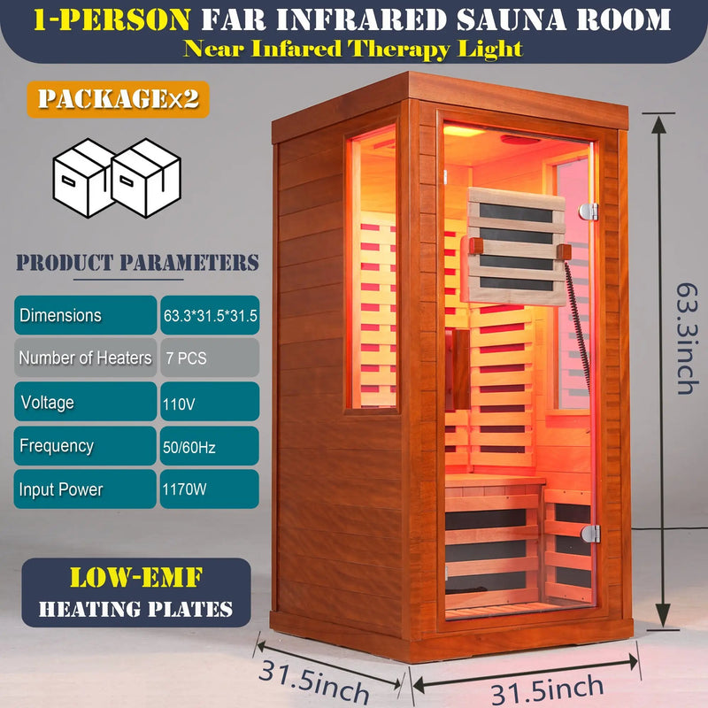 Single Person Infrared Sauna by HouseOfZazla