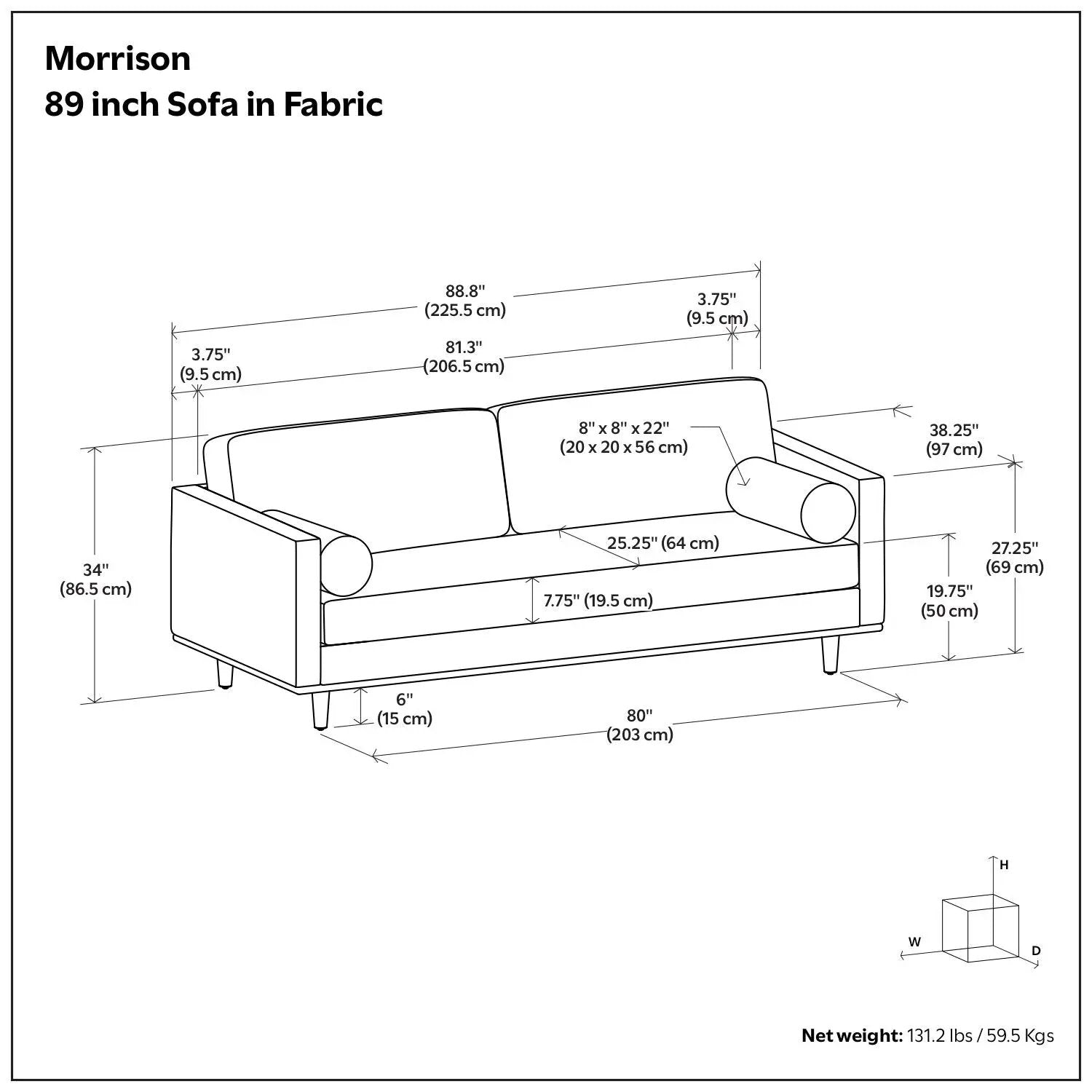 Morrison - Upholstered Sofa by Unique Piece Furniture