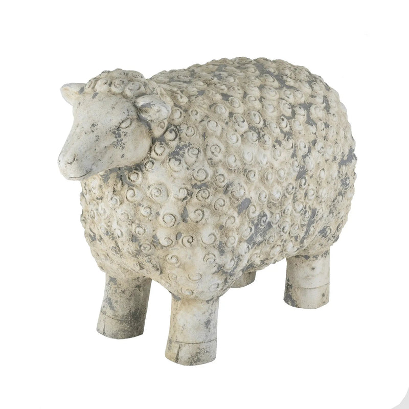 25.5x13x18" Magnesium Sheep Figurine with Weathered Finish by HouseOfZazla