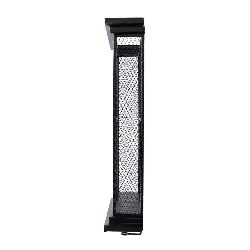 Floating Wine Bar Shelf With Glass Holder And Display Shelves - Black by HouseOfZazla
