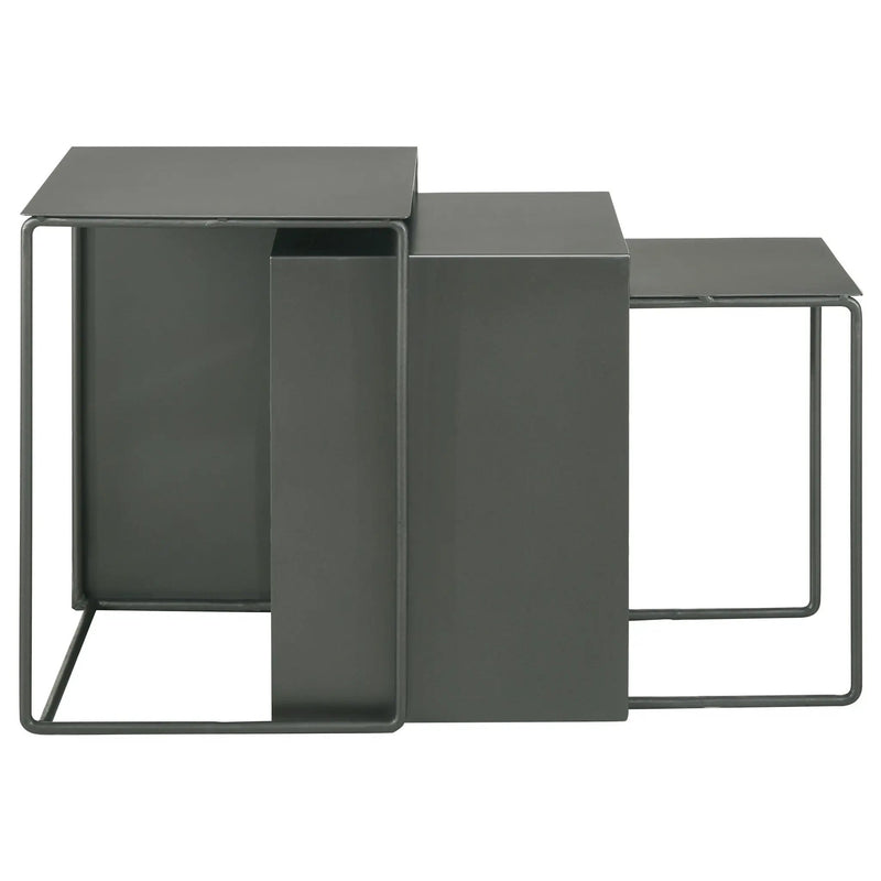Vestal - 3 Piece Rectangular Nesting Table Set - Gray