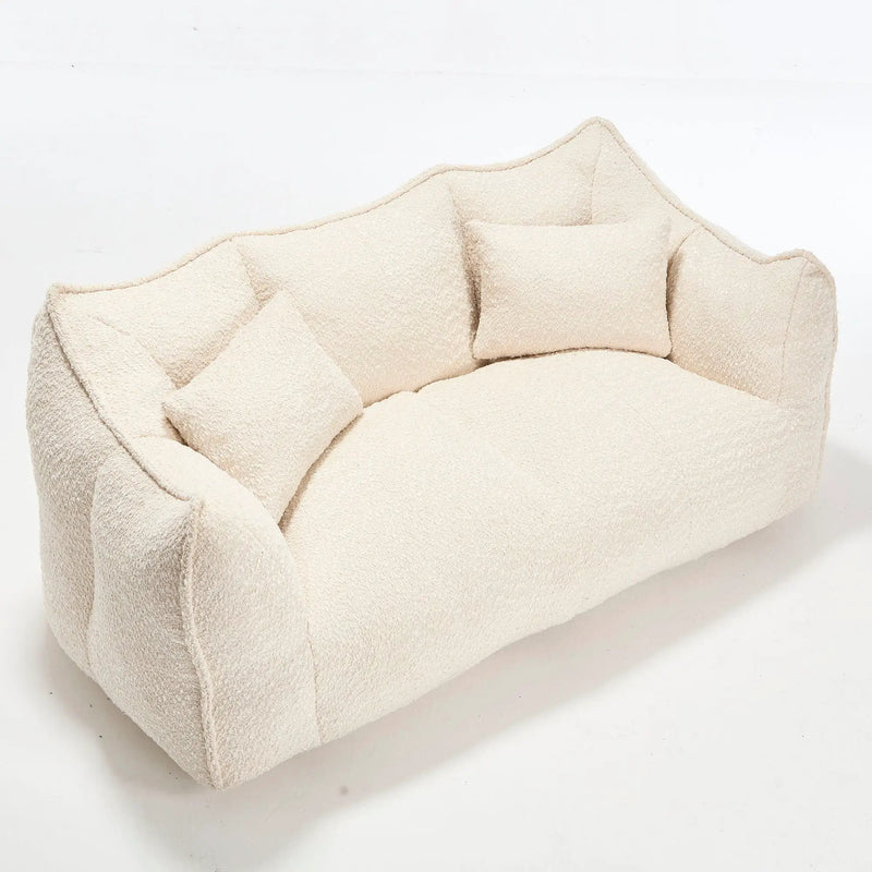 Comfortable Dual Beanbag Chair With High Resilience Foam Core For 2 People by HouseOfZazla