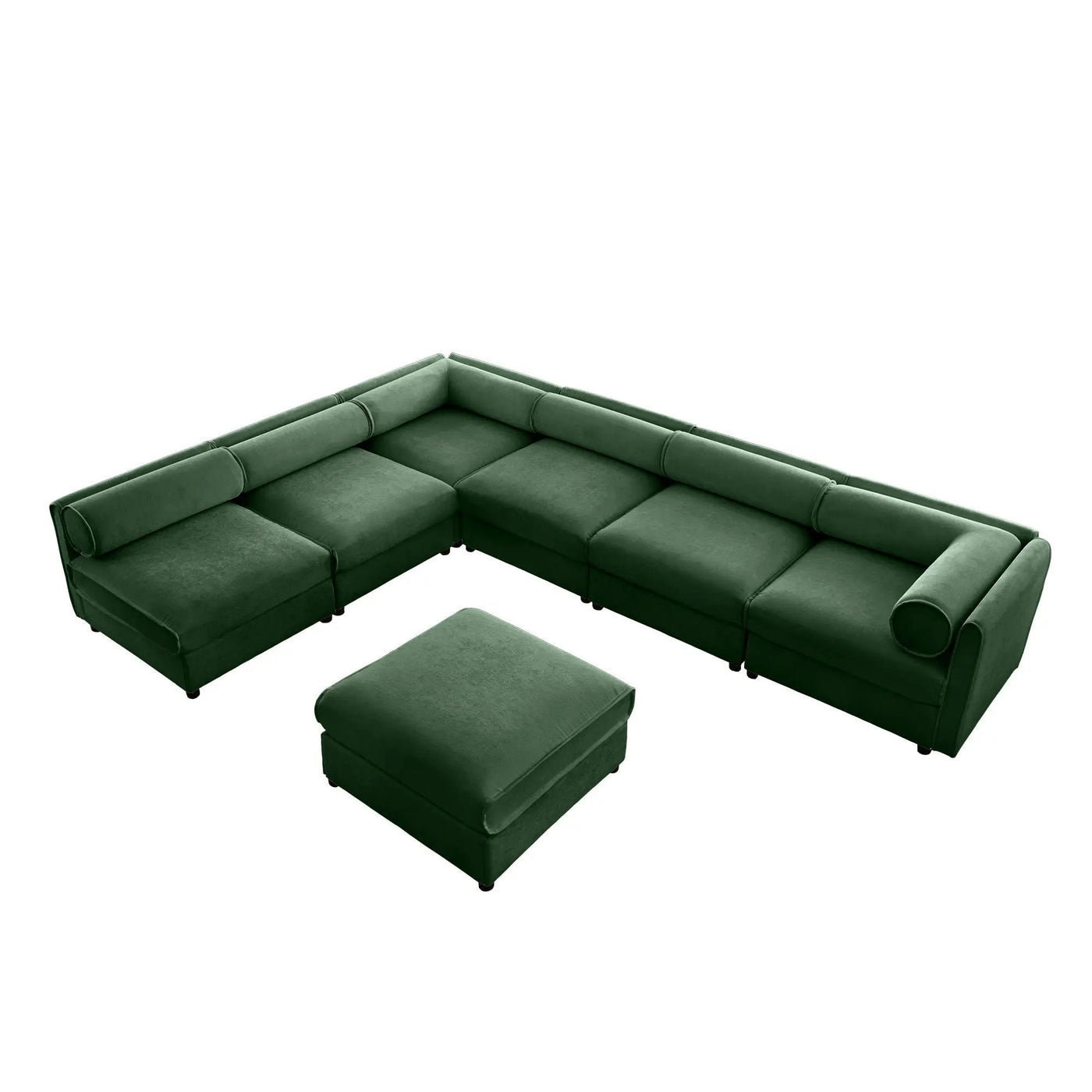 Modern Modular Sectional Sofa With Storag, Contemporary Cylindrical Design by Unique Piece Furniture
