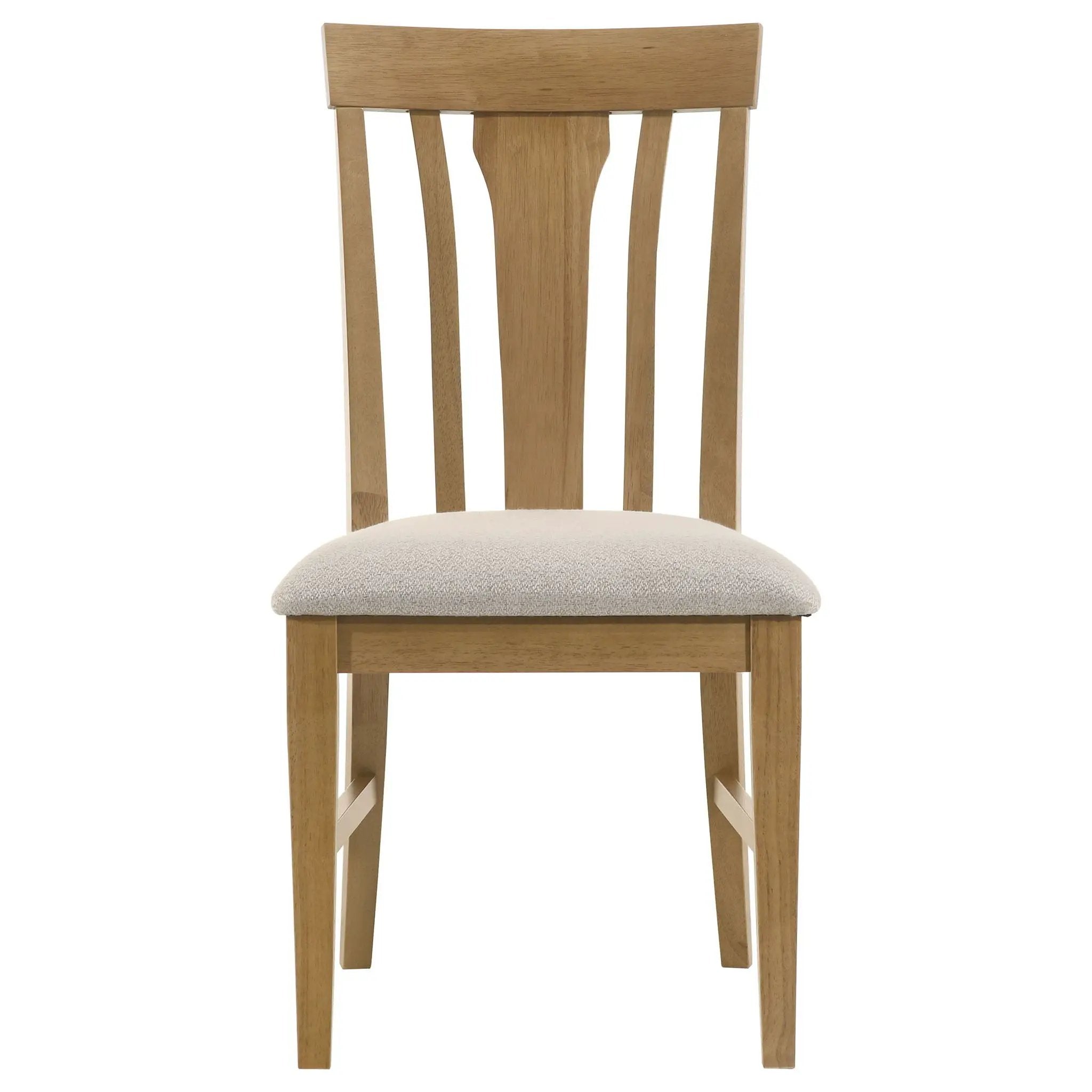 Hartville 7-piece Round Dining Table Set Natural Light Brown by Unique Piece Furniture