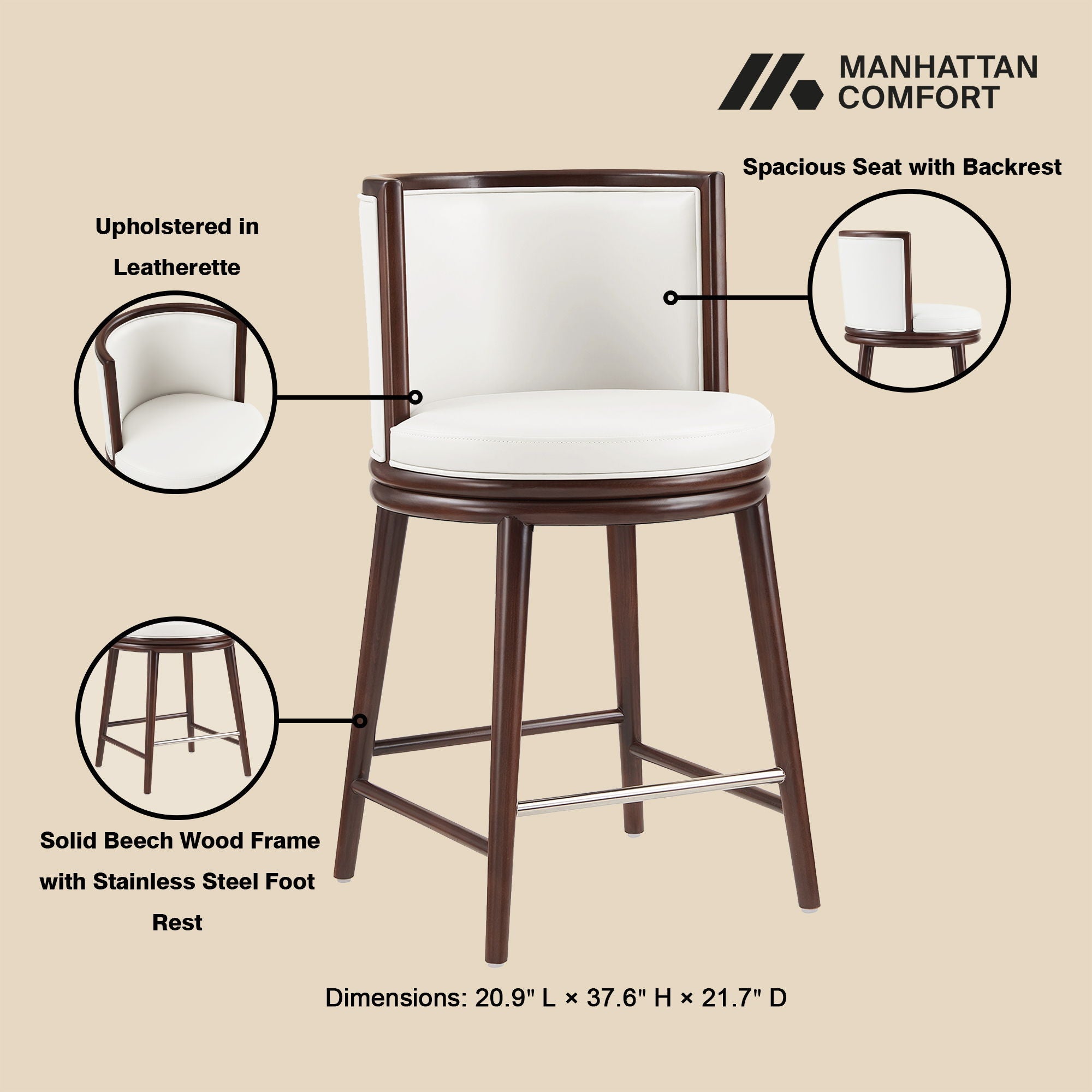 Evalyn - Counter Stool by HouseOfZazla