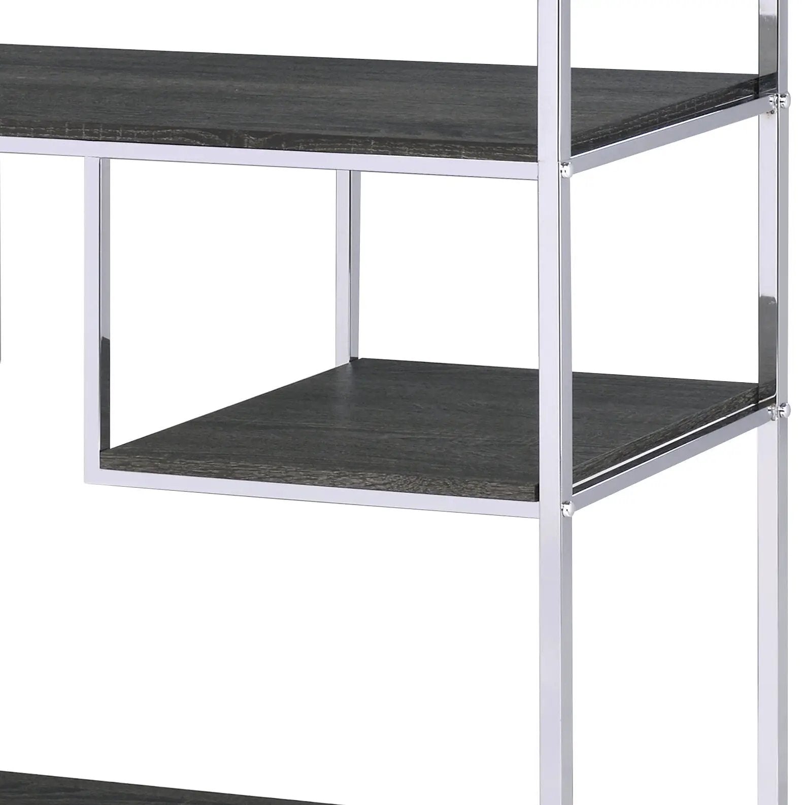 Vonara - Bookshelf - Chrome / Gray / Oak by HouseOfZazla
