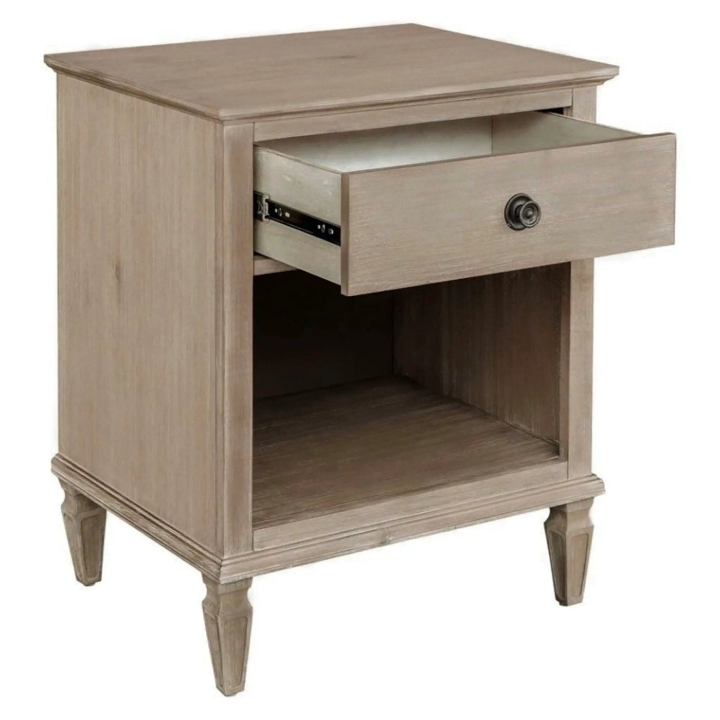 Victoria - Nightstand With Open Storage by HouseOfZazla