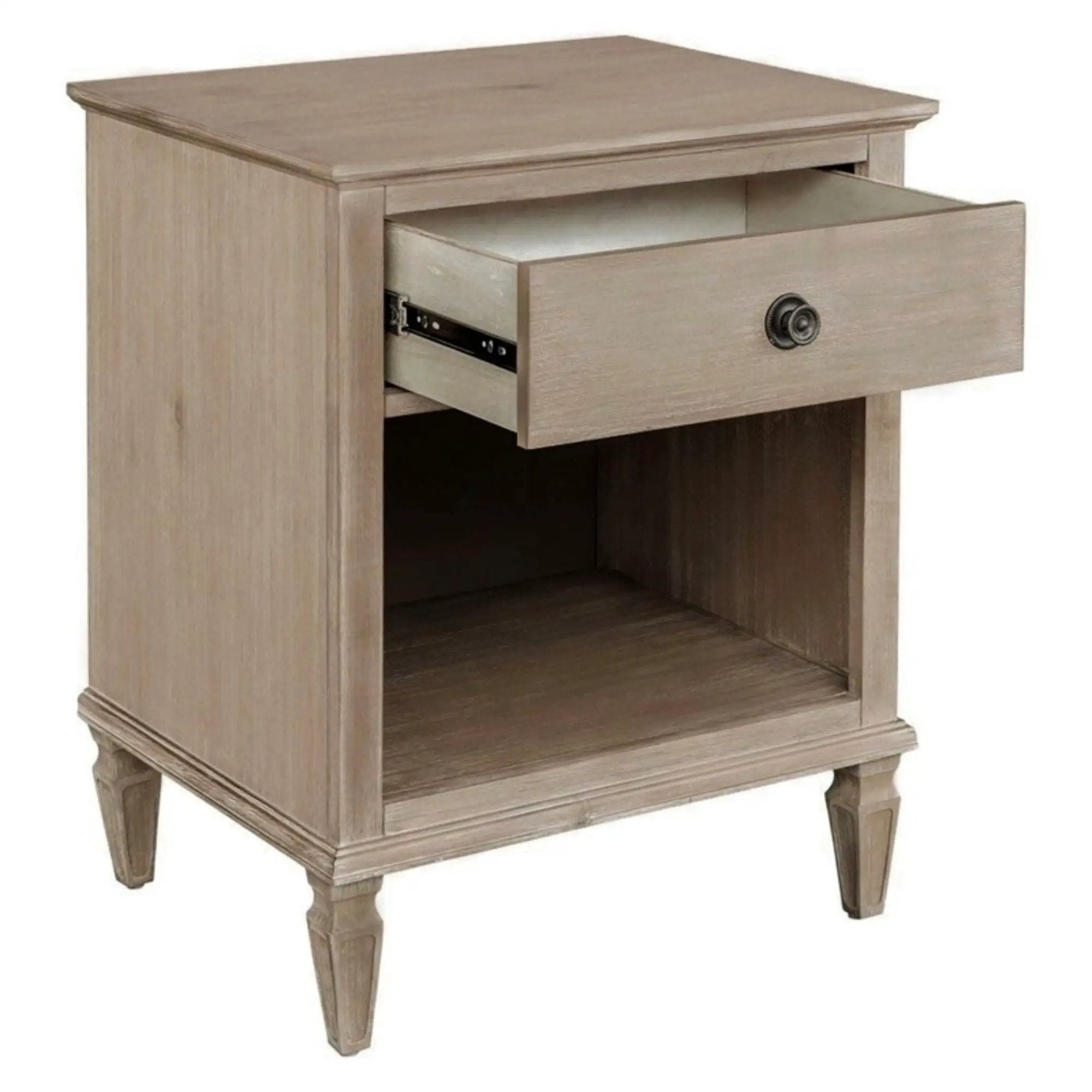 Victoria - Nightstand With Open Storage by HouseOfZazla