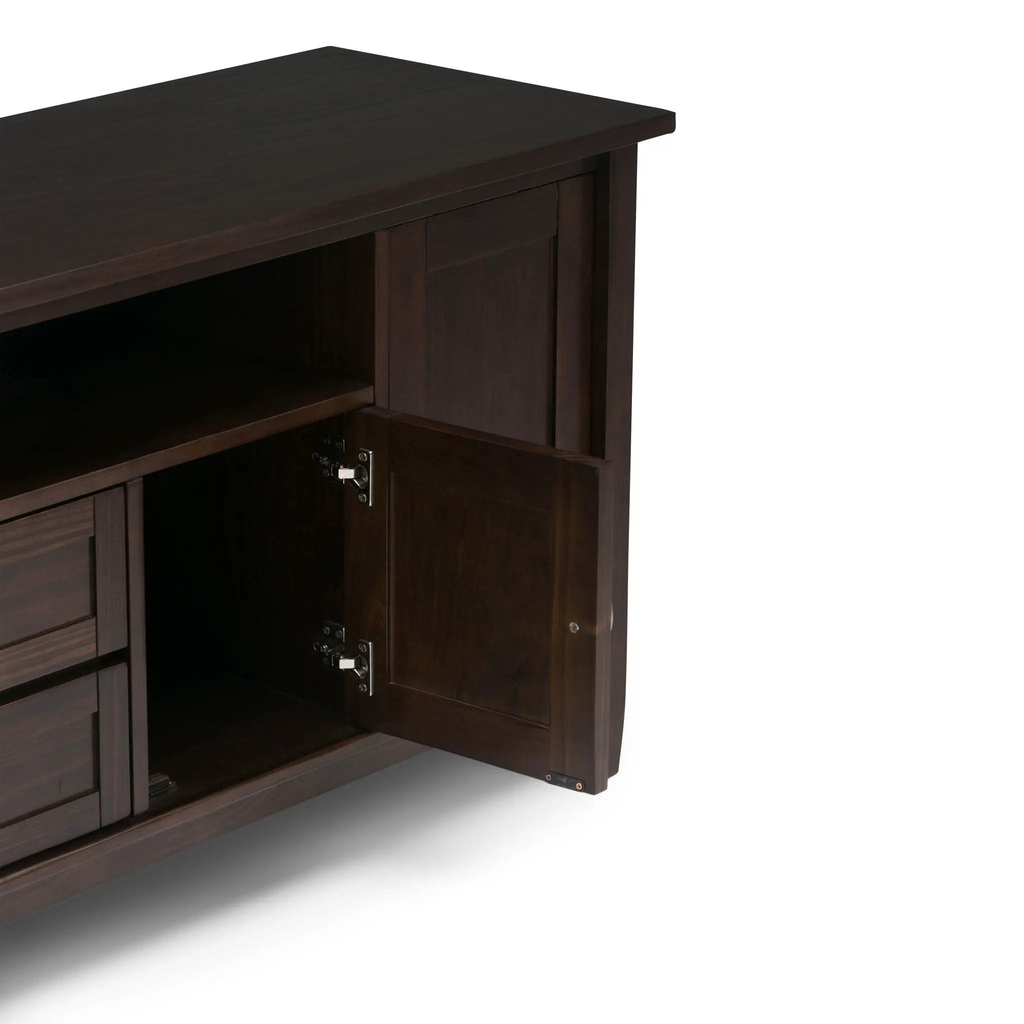 Warm Shaker - TV Media Stand Handcrafted - Tobacco Brown by HouseOfZazla