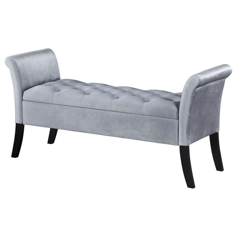 Pasley - Rolled Arm Storage Bench by HouseOfZazla