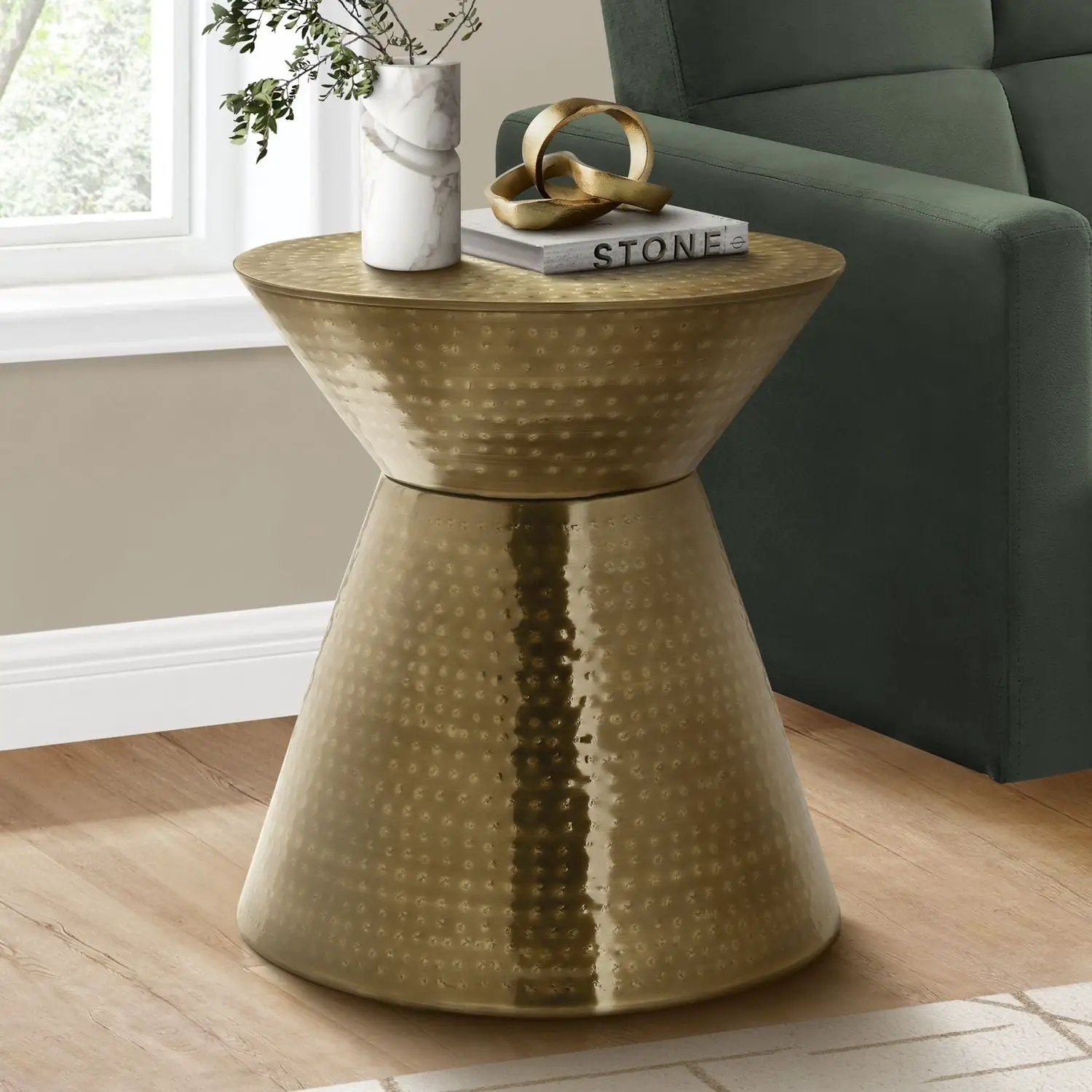 Drum Accent Side Table, Contemporary & Modern Elegant Design by Unique Piece Furniture