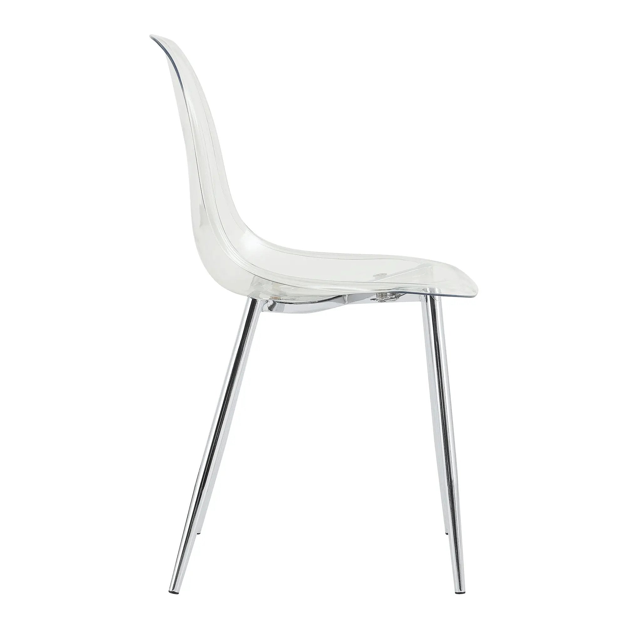 Modern Minimalist Transparent Dining Chair - 6-Piece Set by HouseOfZazla