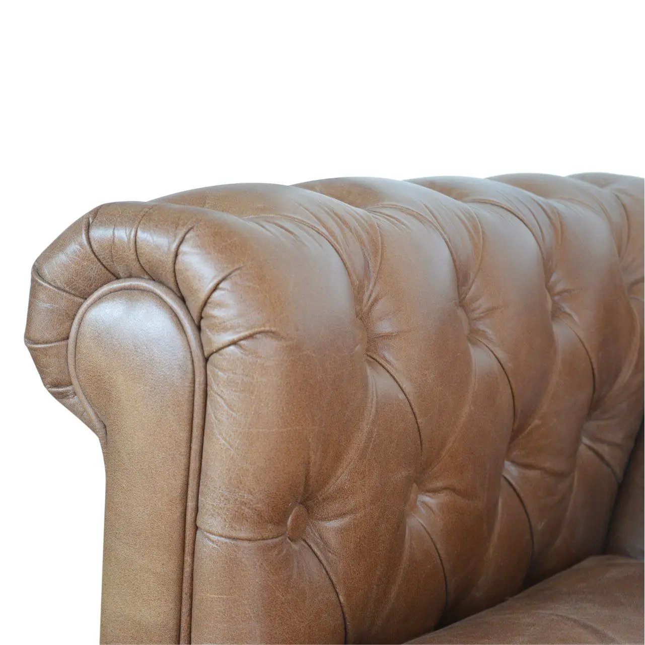 Buffalo - Chesterfield Sofa - Brown by HouseOfZazla