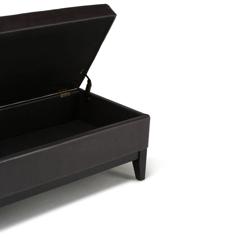Oregon - Contemporary Storage Ottoman Bench With Tray by Unique Piece Furniture