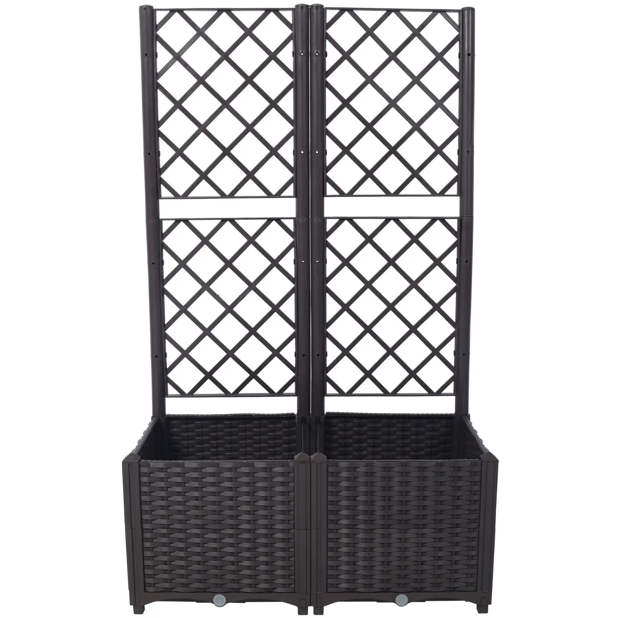 Poly Rattan Garden Planter by HouseOfZazla