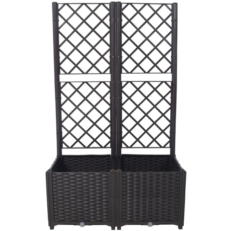 Poly Rattan Garden Planter by HouseOfZazla