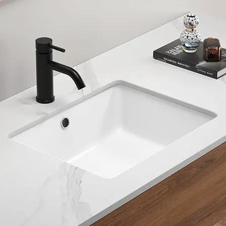 Rectangular Undermount Bathroom Sink